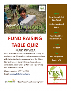 FUND RAISING TABLE QUIZ Flyer