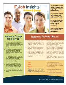 IT Job Insights Flyer for Portfolio